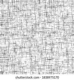 Seamless pattern. Intersecting shapeless lines and dashes. Vector design.