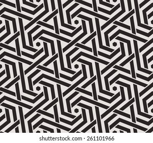 Seamless pattern with intersecting stripes. Abstract pattern in Arabic style.