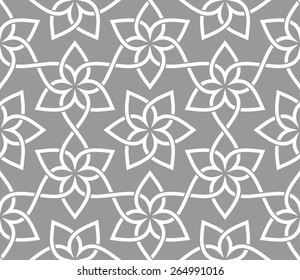 Seamless pattern with intersecting stripes. Abstract pattern in Arabic style.