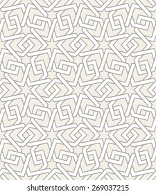 Seamless pattern with intersecting stripes. Abstract pattern in Arabic style.