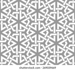 Seamless pattern with intersecting stripes. Abstract pattern in Arabic style.
