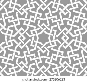 Seamless pattern with intersecting stripes. Abstract pattern in Arabic style.