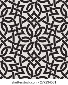 Seamless pattern with intersecting stripes. Abstract pattern in Arabic style.