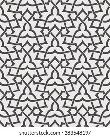 Seamless pattern with intersecting stripes. Abstract pattern in Arabic style.