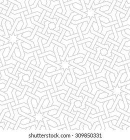 Seamless pattern with intersecting stripes. Abstract pattern in Arabic style.