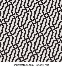 Seamless pattern with intersecting stripes, poly lines, polygons. Abstract ornament in Arabic style. Arabesque.