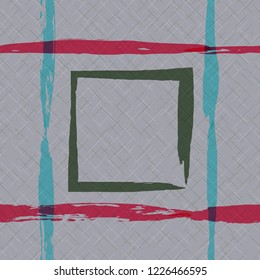 Seamless pattern with intersecting strokes of the brush for, fabric, 
 wallpaper.