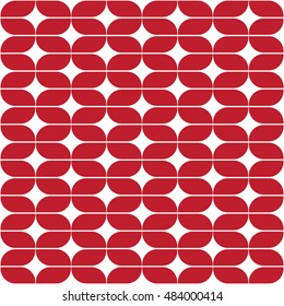 seamless pattern of intersection of ovals
