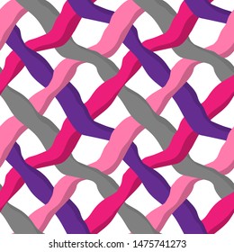 Seamless pattern with intertwine ornament crosses.