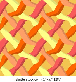 Seamless pattern with intertwine ornament crosses.