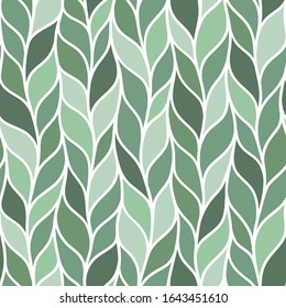 Seamless pattern with interweaving of braids. Abstract ornamental background in form of a knitted fabric. Stylized textured yarn or hairstyle close-up