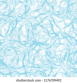 Seamless pattern of interwoven lines. Endless design of ribbons. Twisted tapes texture