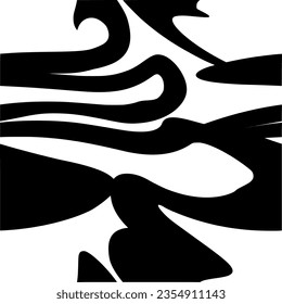 Patrón sin foco con intrincadas gafas negras sobre un fondo transparente. Vector.