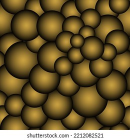 Seamless pattern with iridescent transparent bubbles for festive backgrounds and wrapping paper . 3d digital illustration