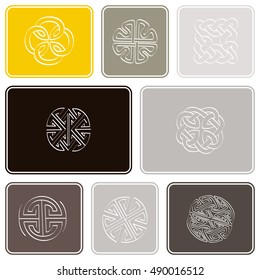 Seamless pattern with irish geometric ornament for your design
