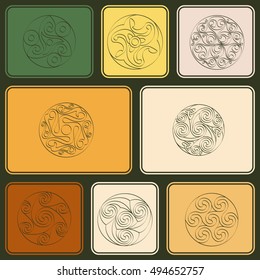 Seamless pattern with irish geometric ornament for your design