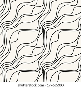 Seamless pattern. Irregular abstract grid texture with a diagonal direction. Hand drawn stylish background