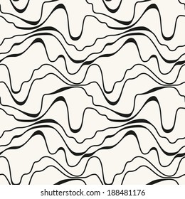 Seamless pattern. Irregular abstract grid texture with a diagonal direction. Hand drawn stylish background
