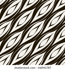 Seamless pattern. Irregular abstract striped texture with a diagonal direction. Stylish wavy background