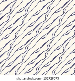 Seamless pattern. Irregular abstract striped texture with a diagonal direction