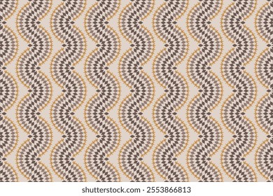 Seamless pattern with irregular distorted wavy lines. Modern stylish texture. Repeatable geometric background with compound shapes. Contemporary graphic design. Design for carpet, mat, wallpaper