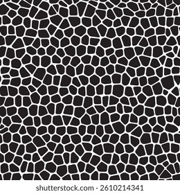 Seamless pattern of irregular mosaic tiles. Abstract background.