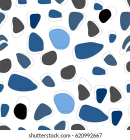 seamless pattern with irregular shapes  and different color. can be used for textile print, wrapping paper or as abstract background