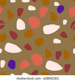 seamless pattern with irregular shapes  and different color. can be used for textile print, wrapping paper or as abstract background