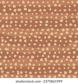 Seamless pattern with irregular small dots - hand drawn vector illustration. Flat color design.