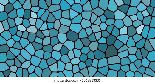 A seamless pattern of irregularly shaped, multicolored stone tiles. The tiles are arranged in a random pattern, creating a visually interesting and textured background.