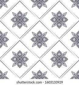 Seamless pattern. Islam, Arabic, Indian, ottoman motifs