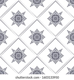 Seamless pattern. Islam, Arabic, Indian, ottoman motifs