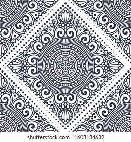 Seamless pattern. Islam, Arabic, Indian, ottoman motifs