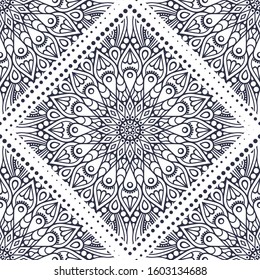 Seamless pattern. Islam, Arabic, Indian, ottoman motifs