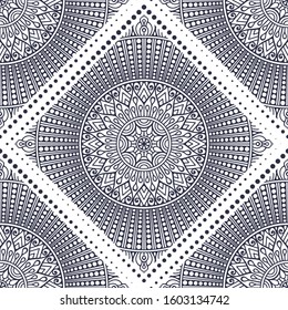 Seamless pattern. Islam, Arabic, Indian, ottoman motifs