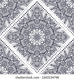 Seamless pattern. Islam, Arabic, Indian, ottoman motifs