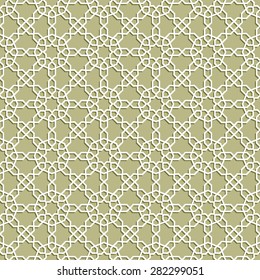 Seamless pattern in Islamic Ornamental pattern. Traditional Arabic seamless ornament. Elegant background for cards, 