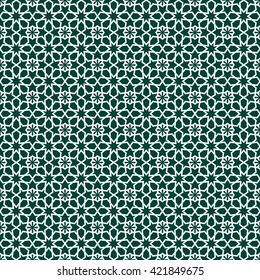 Seamless pattern in Islamic / Ornamental pattern. Traditional Arabic seamless ornament. / Elegant background for cards.