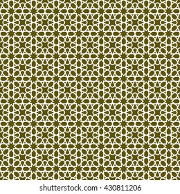 Seamless pattern in Islamic / Ornamental pattern. Traditional Arabic seamless ornament. / Elegant background for cards.
