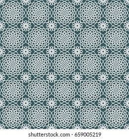 Seamless pattern in Islamic Ornamental pattern. Traditional Arabic seamless ornament. Elegant background for cards