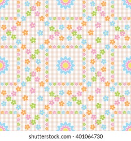 Seamless pattern with isolated easter eggs vector icons. Vector background for Easter holidays design.