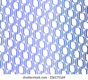 Seamless pattern. Isolated graphic ornament. Vector repeating texture background with stylized leaves