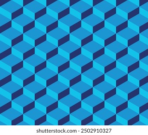 Seamless pattern. Isometric, cubical, rhombic, diamond pattern.