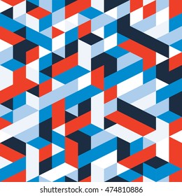 Seamless pattern. Isometric pattern, Vector pattern for kid design. Endless texture for wallpaper, web page background, surface texture, colorful