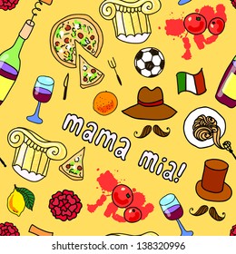 seamless pattern italy