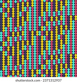 Seamless Pattern ith Colorful Dots, Circles