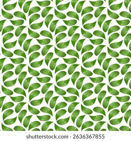 Seamless pattern jaboticaba leaves. Perfect for food packaging, healthy eating designs, recipe books, botanical projects, and tropical fruit collections.