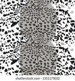 Seamless pattern with jaguar spots