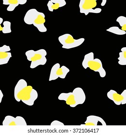 Seamless pattern of jaguar spots. Natural textures