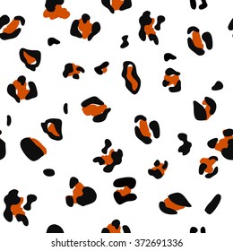 Seamless pattern of jaguar spots. Natural textures